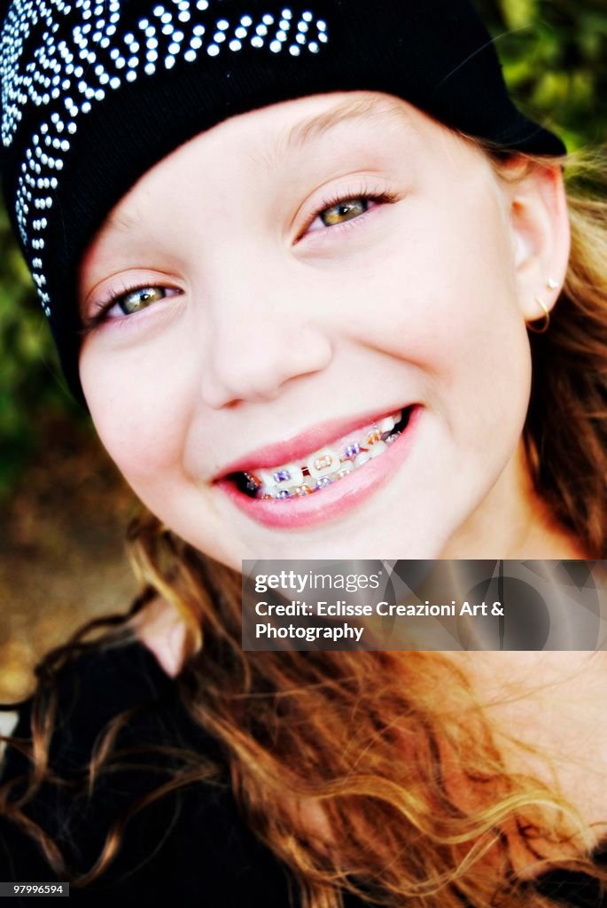 Close up of smiling girl