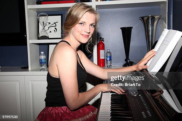 Kara Killmer poses at the "If I Can Dream" house on March 23, 2010 in Los Angeles, California.