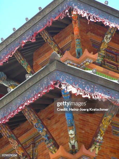 details vom nepal tempel - tempel 個照片及圖片檔