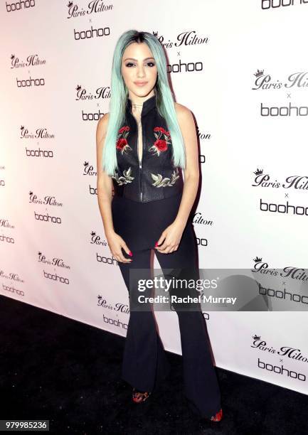 Niki Demartino attends the boohoo.com x Paris Hilton Collection Launch Party at Delilah on June 20, 2018 in West Hollywood, California.