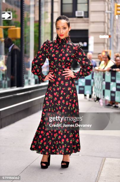 Ruth Negga leaves the Build Series at Build Studio on June 20, 2018 in New York City.