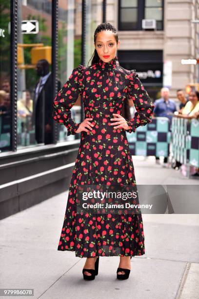 Ruth Negga leaves the Build Series at Build Studio on June 20, 2018 in New York City.