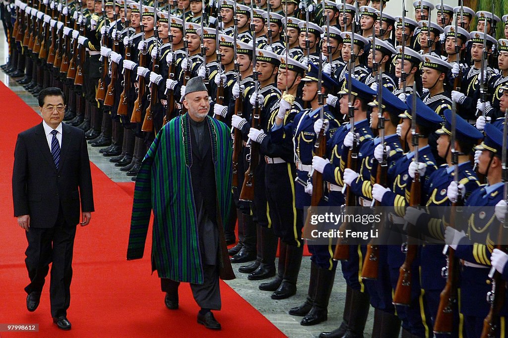 Afghan President Hamid Karzai Visits China