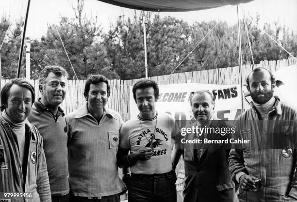 Gérard Larrousse, Carroll Shelby, Ed Alexander, Jean-Luc Lagardère, Luigi Chinetti, Henri Pescarolo, 24 Hours of Le Mans, Le Mans, 10 June 1973. From...