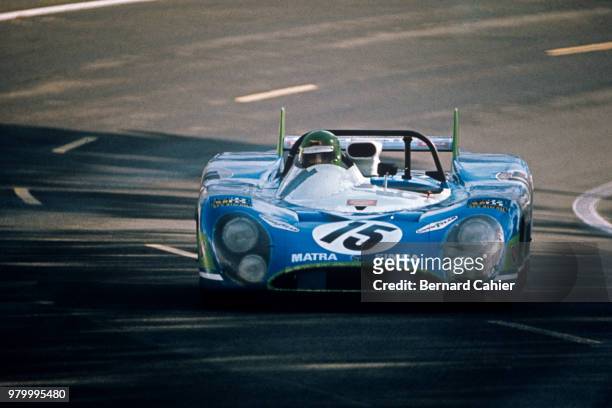 Henri Pescarolo, Matra-Simca MS670, 24 Hours of Le Mans, Le Mans, 11 June 1972. Henri Pescarolo, on the way to victory in the 1972 24 Hours of Le...