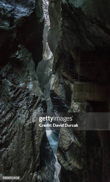 slot canyon of gletscherschlucht rosenlaui, meiringen, canton of bern, switzerland - abi stock pictures, royalty-free photos & images