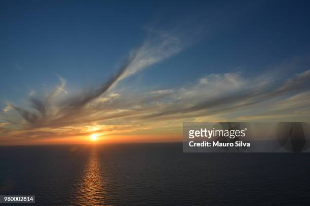 sunset in netanya - netanya stock pictures, royalty-free photos & images