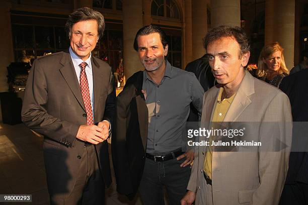 Patrick de Carolis, Christophe Barratier and Eric Zemmour attend the 25th edition of 'La fete du cinema' at Ministere de la Culture on June 30, 2009...