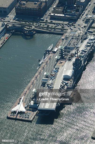 intrepid aircraft carrier sea museum. - uss intrepid stock pictures, royalty-free photos & images