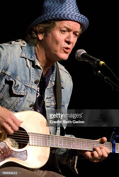 Rodney Crowell preforms his songs and attends The Stars Go Blue for Colon Cancer at The Loveless Barn on March 23, 2010 in Nashville, Tennessee.