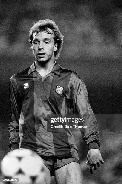 Steve Archibald of Barcelona in action during the Joan Gamper Tournament held at the Nou Camp Stadium, Barcelona on 21st August 1984. Barcelona beat...