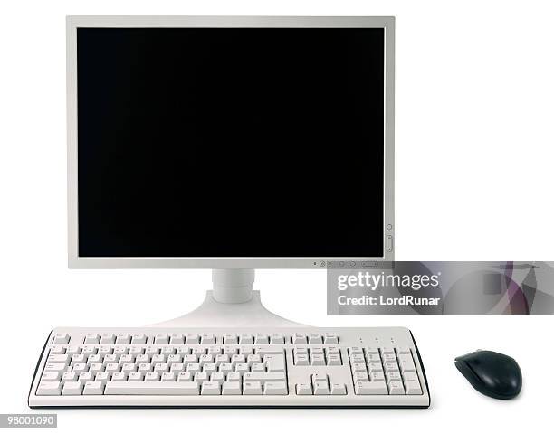 estação de trabalho - traçado de recorte imagens e fotografias de stock
