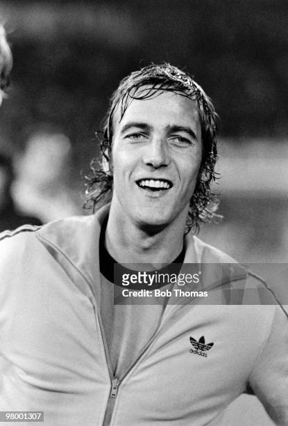Johan Neeskens of Holland watching the penalty shoot-out after the FIFA 75th Anniversary Match between Argentina and Holland at the Wankdorf Stadium...