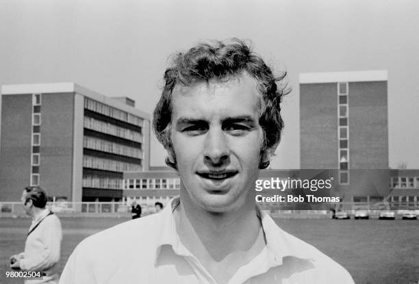 David Lloyd of Lancashire at Old Trafford Cricket Ground in Manchester, April 1971.