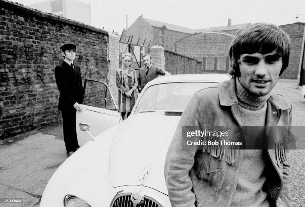 George Best With His Staff