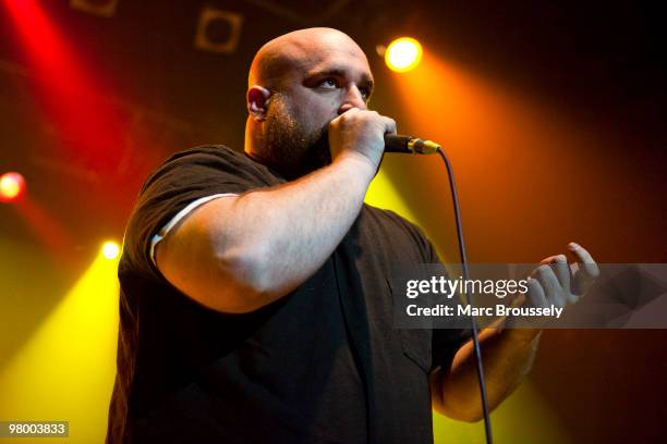 Dolan performs on stage at KOKO on March 23, 2010 in London, England.