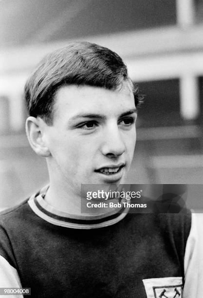 Martin Peters of West Ham United pictured at Upton Park in London, circa January 1964.
