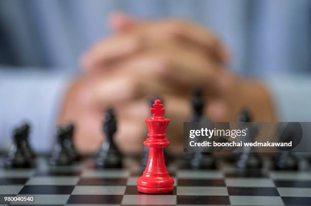 chess business concept, leader & success - chess board overhead stock pictures, royalty-free photos & images