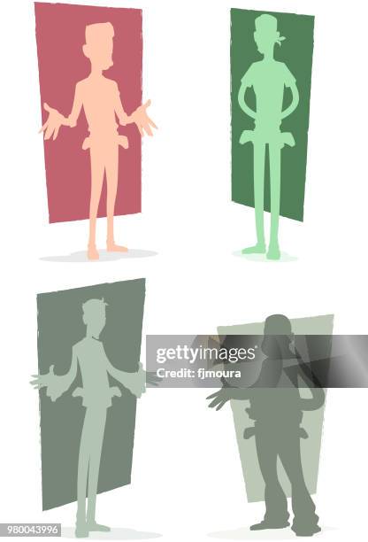 receiving cash bribe - ransom note stock illustrations