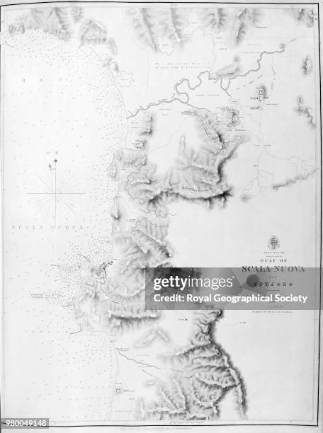 Asia Minor - Gulf of Scala Nuova and Ephesus, From: 'Atlas of Admiralty Charts of the Grecian Archipelago from surveys in 1825-1844 ' by Captain...