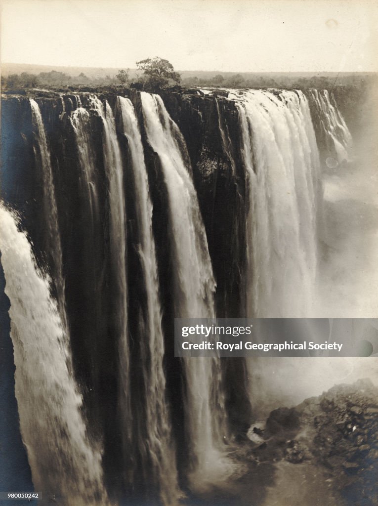 Falls from Garden Island, now called Livingstone Island
