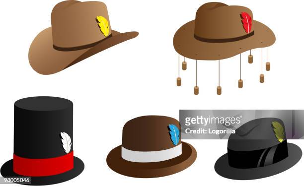 has icons - hat stock illustrations
