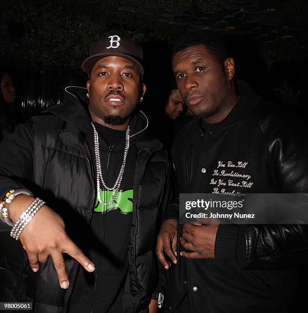 Big Boi and Jay Electronica attend the first anniversary celebration of RapRadar.com at Greenhouse on March 23, 2010 in New York City.