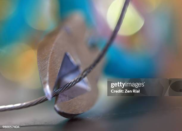 wire cutter plier and framers hanging wire - wire cutters stock pictures, royalty-free photos & images