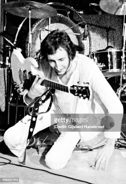 Pete Townshend from The Who performs live on stage at Rai, Amsterdam, Netherlands on August 17 1972