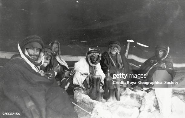 Muhammad Abu Tayyi's Tent, Saudi Arabia, 1913.