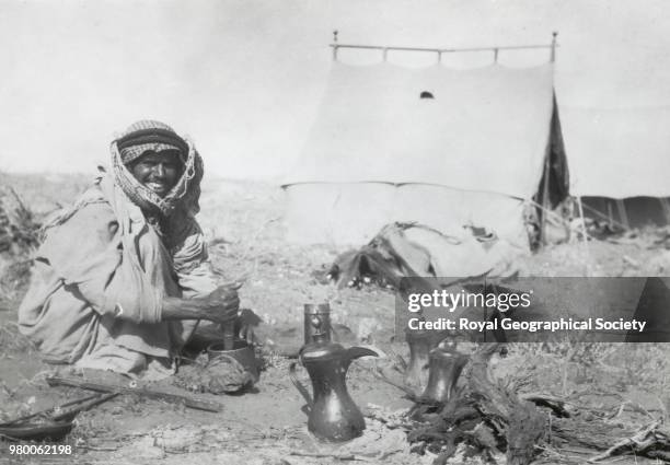 Last camp in Nefud, Saudi Arabia, Saudi Arabia, 1913.