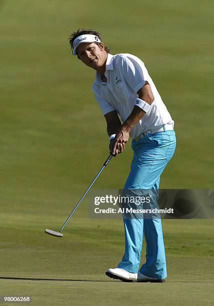 Fredrik Jacobson competes in the third round of the Honda Classic, March 13, 2004 at Palm Beach Gardens, Florida.