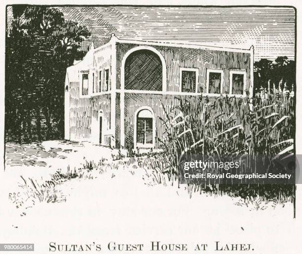Sultan's guest house at Lahej, From p.xxii of 'The natural history of Sokotra and Abdel-Kuri. Being the report upon the results of the conjoint...