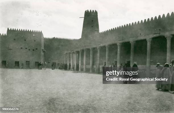 The chief mosque in Hayil, There is no offical date for this image, taken c. 1914, Saudi Arabia, 1914.