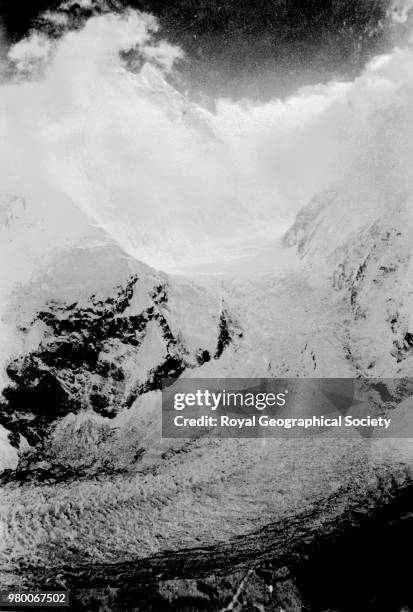 The Khumbu Glacier in the Western Cwm, Tibet , 30 May 1935. Mount Everest Expedition 1935.