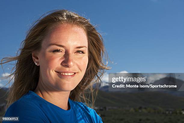 Olympic Skier Lindsey Vonn poses during a portrait shoot on June 8, 2008 in Park CIty, Utah .