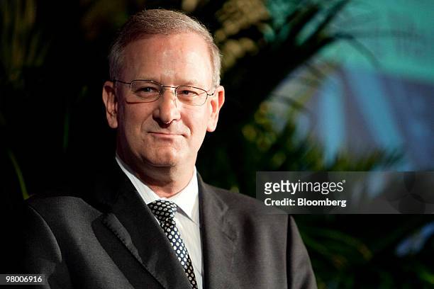 Thomas Hoenig, president of the Federal Reserve Bank of Kansas City, waits to speak at the U.S. Chamber of Commerce's Capital Markets Summit in...