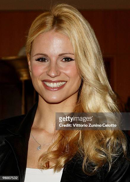 Michelle Hunziker attends "E' Giornalismo" 2009 Awards held at Four Seasons Hotel on March 24, 2010 in Milan, Italy.