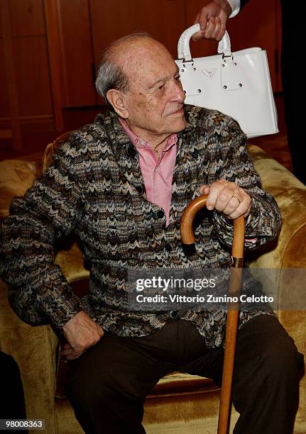 Giorgio Bocca attends "E' Giornalismo" 2009 Awards held at Four Seasons Hotel on March 24, 2010 in Milan, Italy.