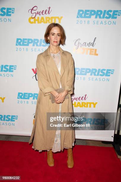 Actress Sarah Paulson attends Reprise 2.0 Presents "Sweet Charity" Opening Night Performance at Freud Playhouse, UCLA on June 20, 2018 in Westwood,...