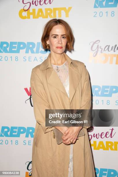 Actress Sarah Paulson attends Reprise 2.0 Presents "Sweet Charity" Opening Night Performance at Freud Playhouse, UCLA on June 20, 2018 in Westwood,...