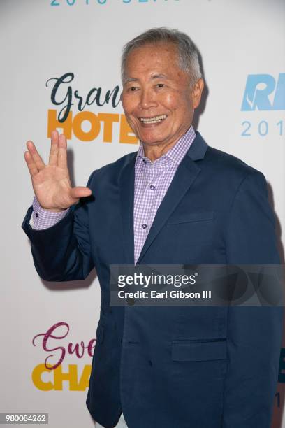 Actor George Takei attends Reprise 2.0 Presents "Sweet Charity" Opening Night at Freud Playhouse, UCLA on June 20, 2018 in Westwood, California.