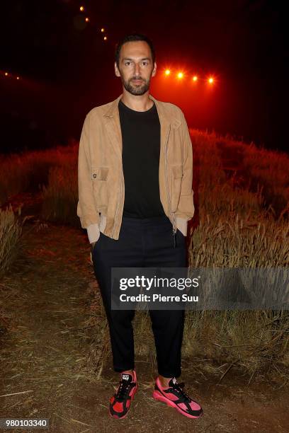 Olivier Coursier attends the Ami Alexandre Mattiussi Menswear Spring/Summer 2019 show as part of Paris Fashion Week on June 21, 2018 in Paris, France.