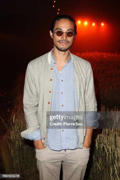 Kim Chapiron attends the Ami Alexandre Mattiussi Menswear Spring/Summer 2019 show as part of Paris Fashion Week on June 21, 2018 in Paris, France.