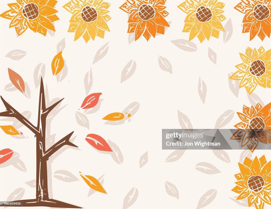 Fall Linocut Backgrounds High-Res Vector Graphic - Getty Images