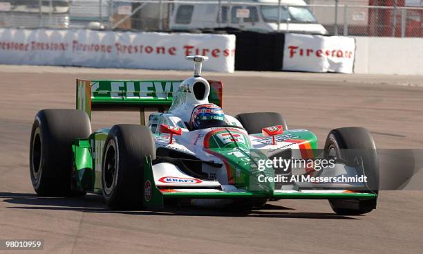 Tony Kanaan of Brazil competes in qualifying April 2, 2005 for the 2005 Honda Grand Prix of St. Petersburg.