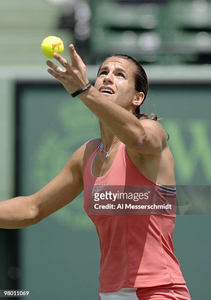 Amelie Mauresmo in women's doubles semi-final at the 2006 NASDAQ 100 Open at Key Biscayne, Florida. Lisa Ramond and Samantha Stosur defeated Mauresmo...