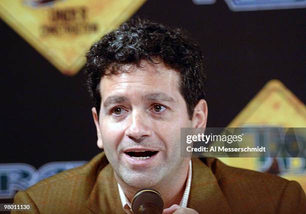 Tampa Bay Devil Rays owner Stuart Sternberg talks to the media at a press conference November 3, 2005 at Tropicana Field.