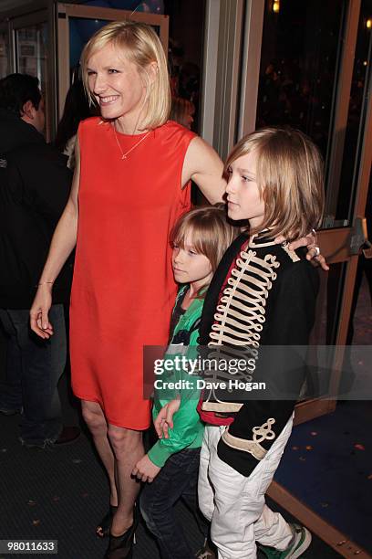 Jo Whiley attends the World Premiere of Nanny McPhee And The Big Bang held at the Odeon West End on March 24, 2010 in London, England.