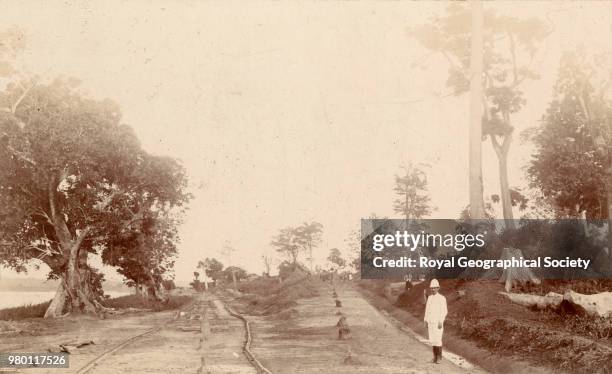 Railway terracing at Stanleyville, Democratic Republic of the Congo, 1903.